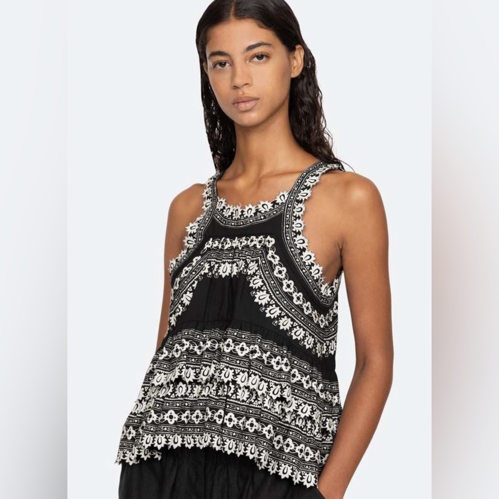 Sea New York Amina tank black Sleeveless Top NWT